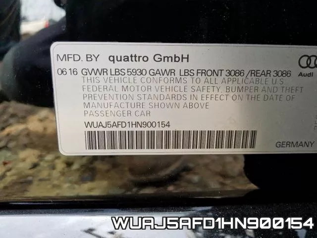WUAJ5AFD1HN900154 фото 2
