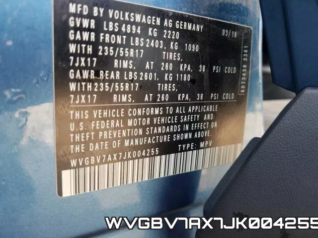 WVGBV7AX7JK004255 фото 2