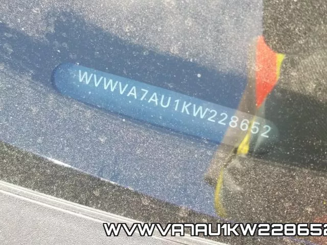 WVWVA7AU1KW228652 фото 2