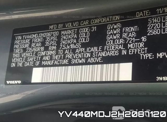 YV440MDJ2H2087120 фото 10