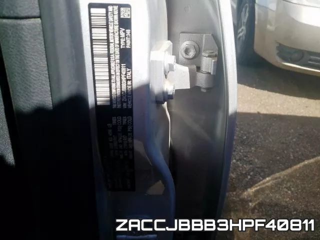 ZACCJBBB3HPF40811 фото 2