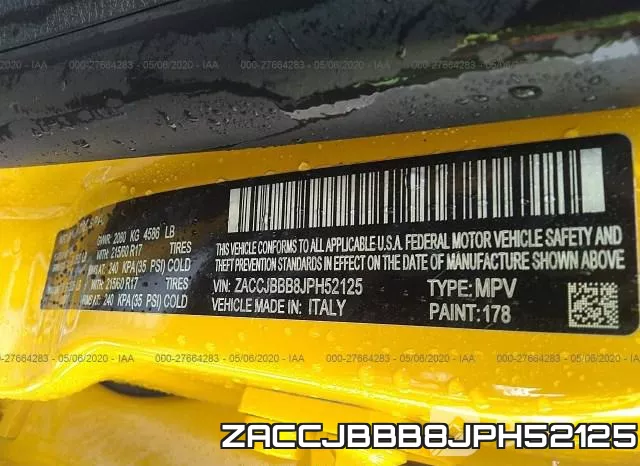 ZACCJBBB8JPH52125 фото 10