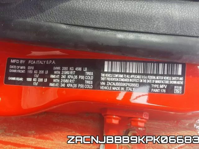 ZACNJBBB9KPK06683 фото 2