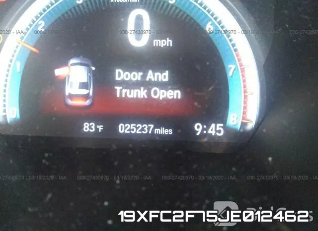 19XFC2F75JE012462 фото 8