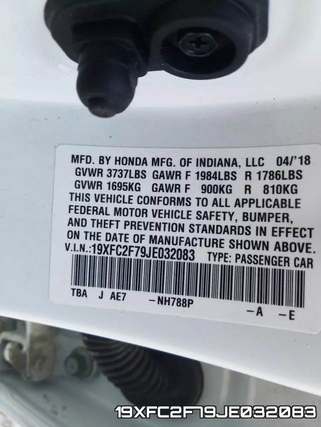 19XFC2F79JE032083 фото 2