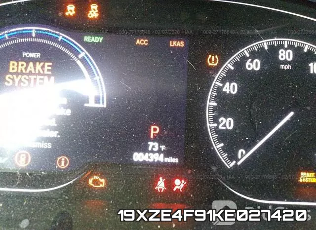 19XZE4F91KE027420 фото 8