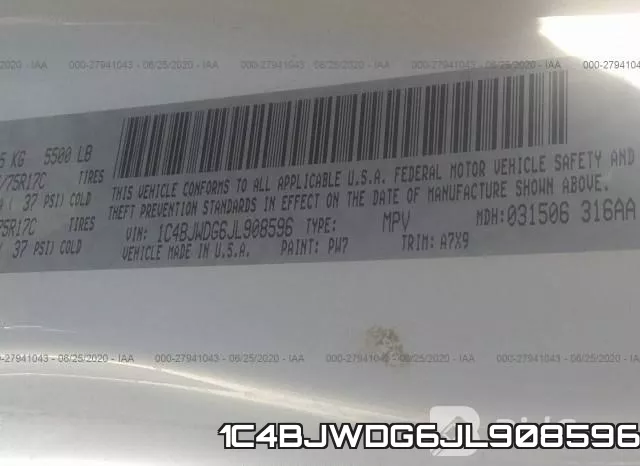 1C4BJWDG6JL908596 фото 10