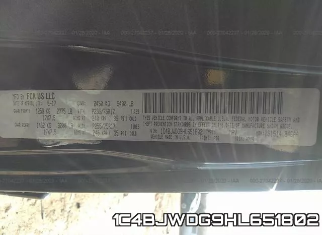 1C4BJWDG9HL651802 фото 10