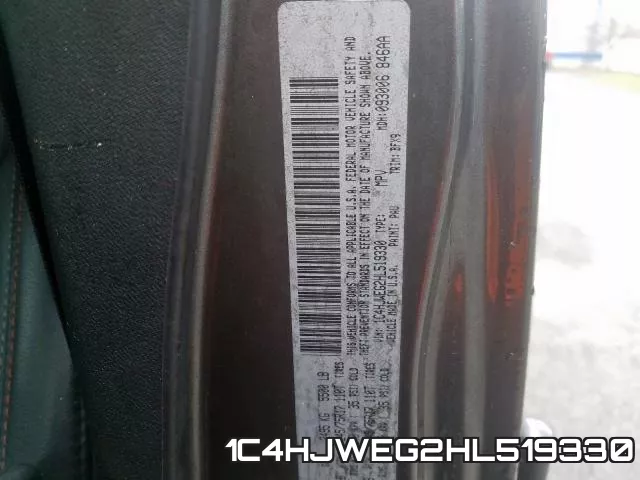 1C4HJWEG2HL519330 фото 2