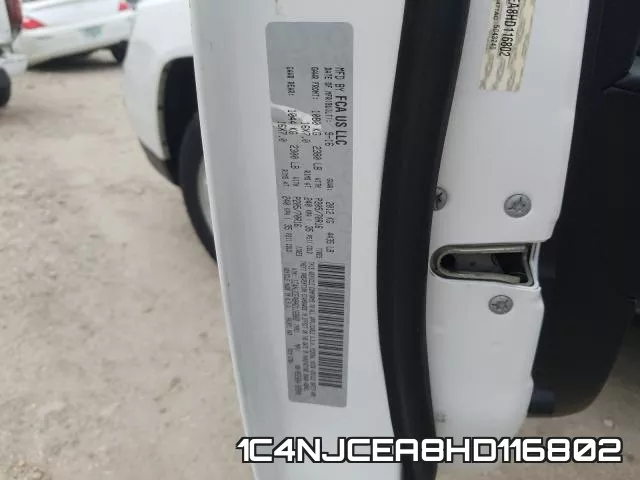1C4NJCEA8HD116802 фото 2
