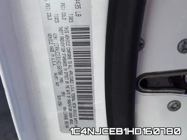 1C4NJCEB1HD160780 фото 2