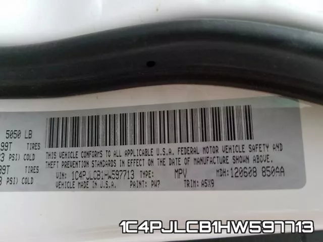 1C4PJLCB1HW597713 фото 2