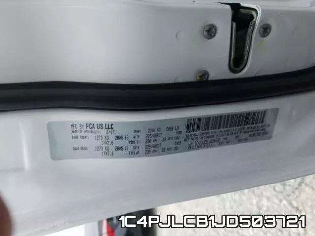 1C4PJLCB1JD503721 фото 2