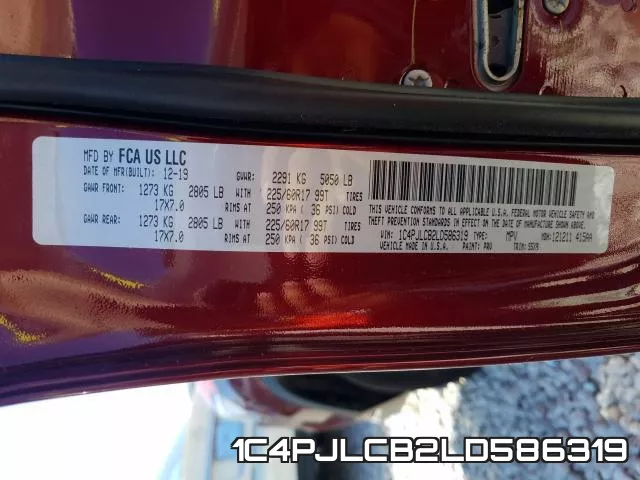 1C4PJLCB2LD586319 фото 2