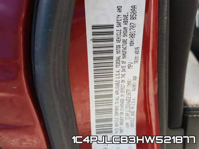 1C4PJLCB3HW521877 фото 2