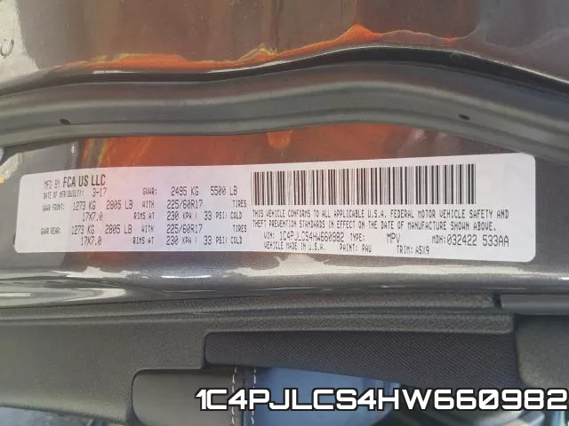 1C4PJLCS4HW660982 фото 2