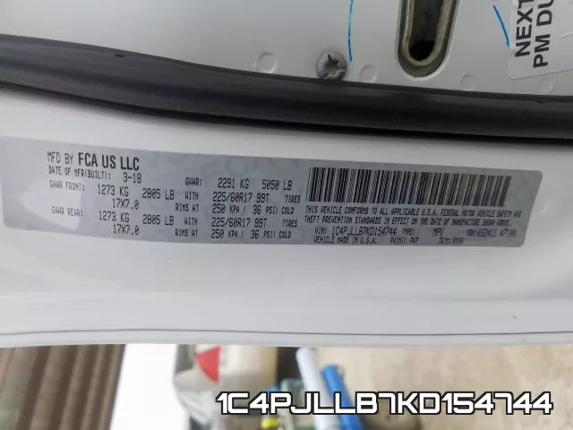 1C4PJLLB7KD154744 фото 2