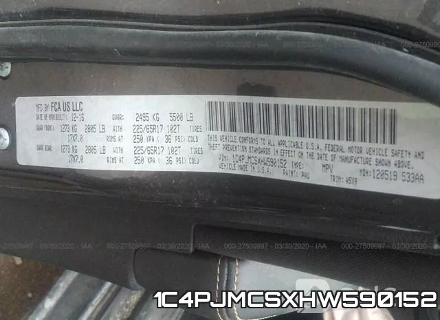 1C4PJMCSXHW590152 фото 10