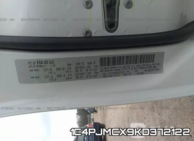 1C4PJMCX9KD372122 фото 10