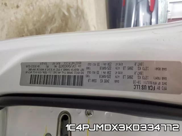 1C4PJMDX3KD334772 фото 2
