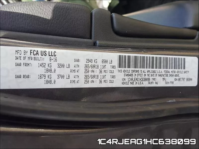 1C4RJEAG1HC638099 фото 2