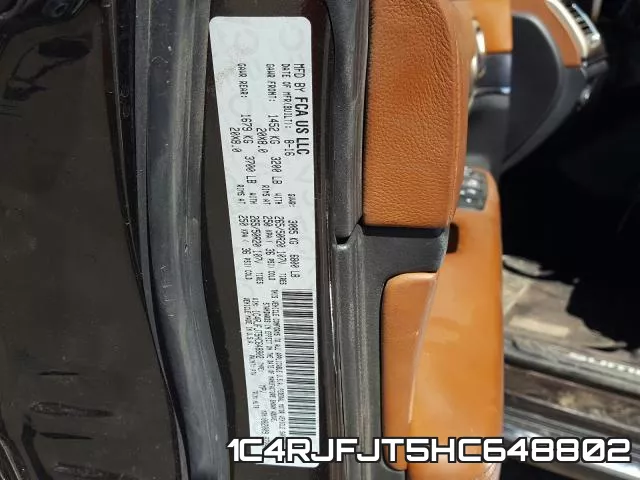 1C4RJFJT5HC648802 фото 2