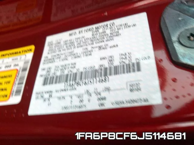 1FA6P8CF6J5114681 фото 2