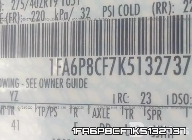1FA6P8CF7K5132737 фото 10