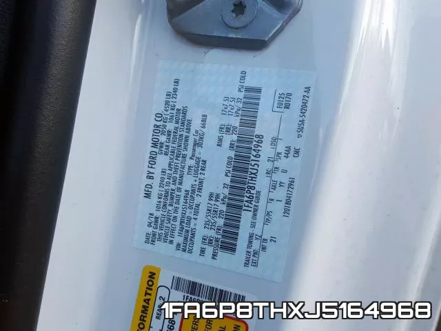1FA6P8THXJ5164968 фото 2