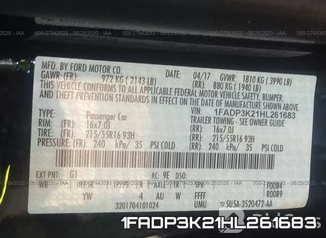 1FADP3K21HL261683 фото 10