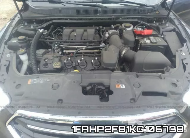 1FAHP2F81KG106738 фото 2