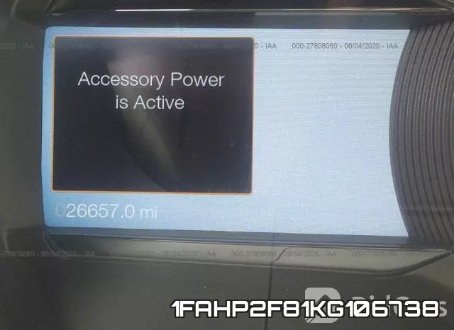 1FAHP2F81KG106738 фото 8