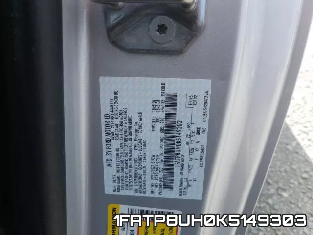 1FATP8UH0K5149303 фото 2