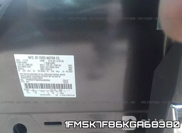 1FM5K7F86KGA68380 фото 10