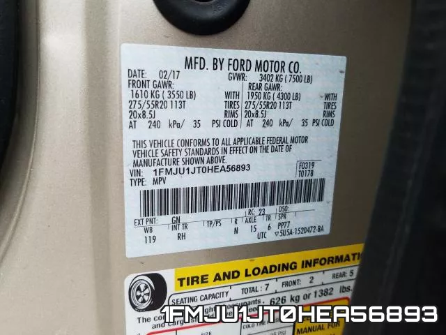 1FMJU1JT0HEA56893 фото 2