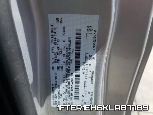 1FTER1EH6KLA87789 фото 2