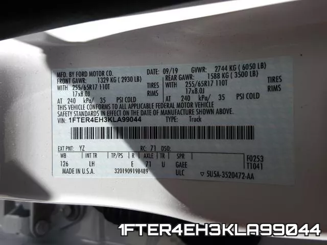 1FTER4EH3KLA99044 фото 2