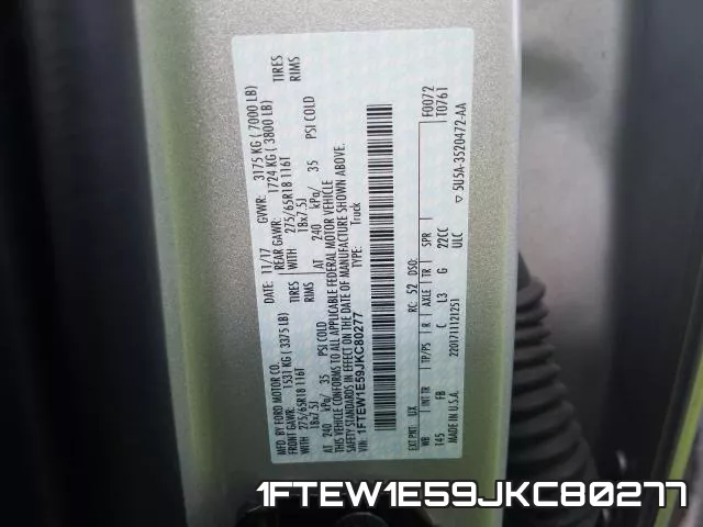 1FTEW1E59JKC80277 фото 2