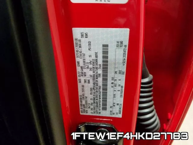 1FTEW1EF4HKD27783 фото 2
