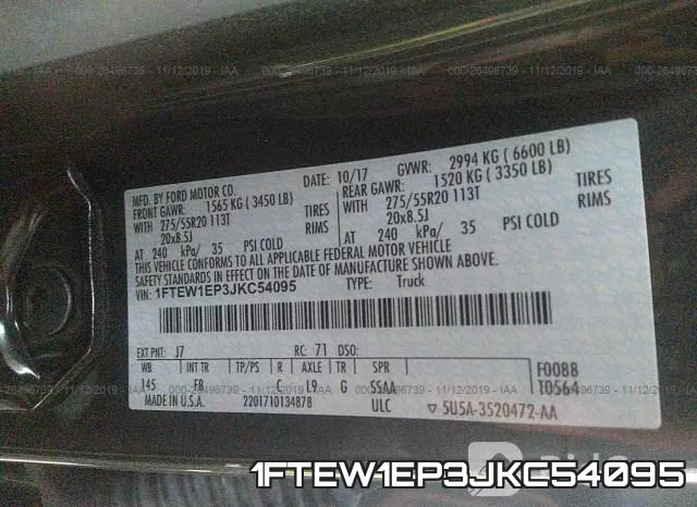 1FTEW1EP3JKC54095 фото 10
