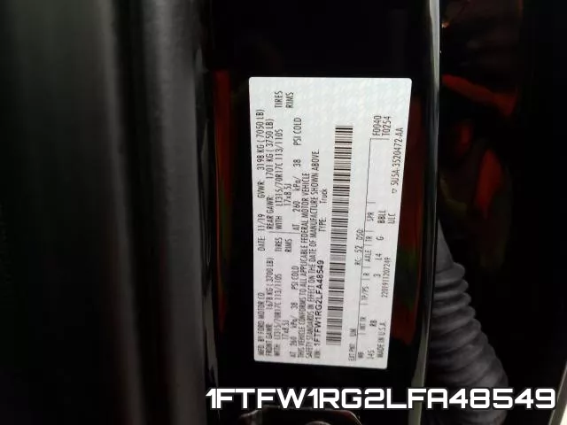 1FTFW1RG2LFA48549 фото 2