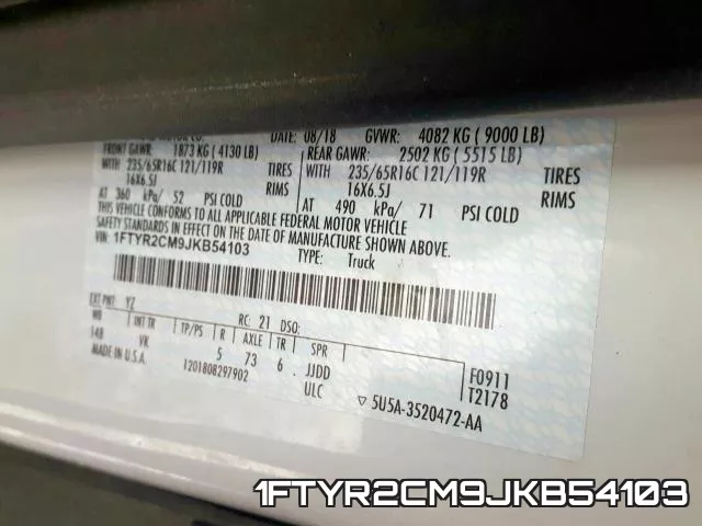 1FTYR2CM9JKB54103 фото 2
