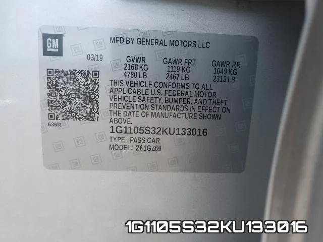 1G1105S32KU133016 фото 2