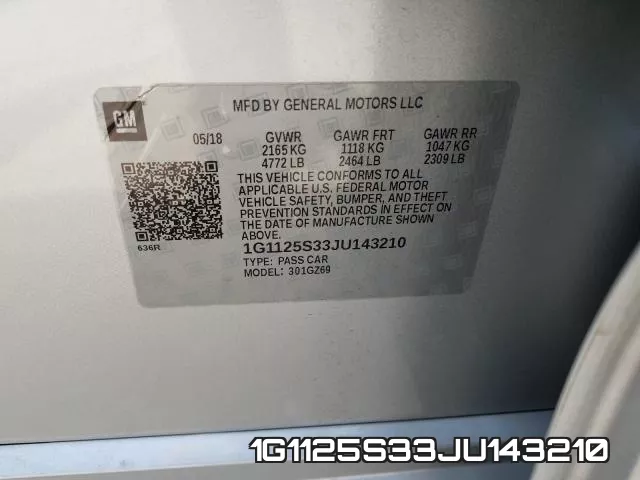1G1125S33JU143210 фото 2