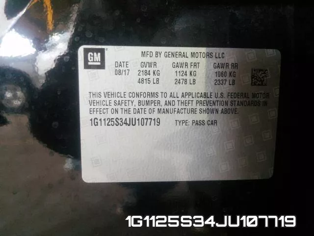 1G1125S34JU107719 фото 2