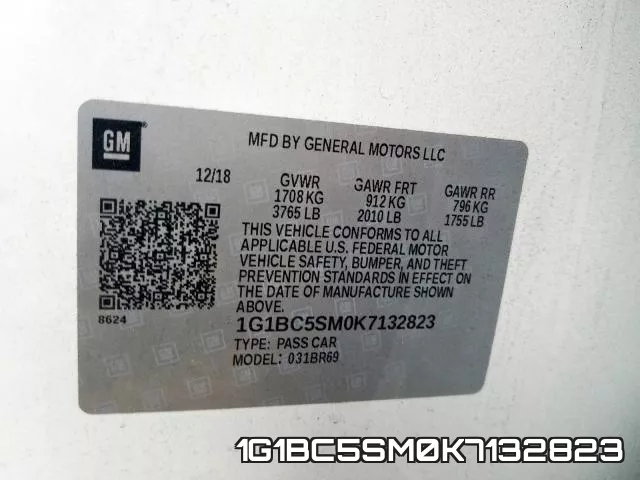1G1BC5SM0K7132823 фото 2