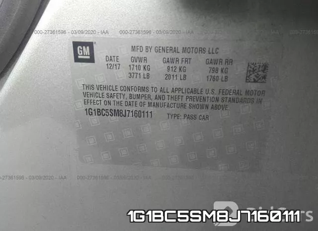 1G1BC5SM8J7160111 фото 10