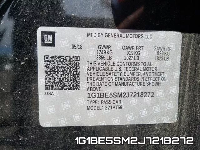 1G1BE5SM2J7218272 фото 2