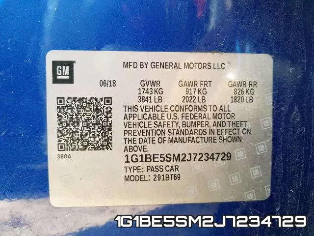 1G1BE5SM2J7234729 фото 2