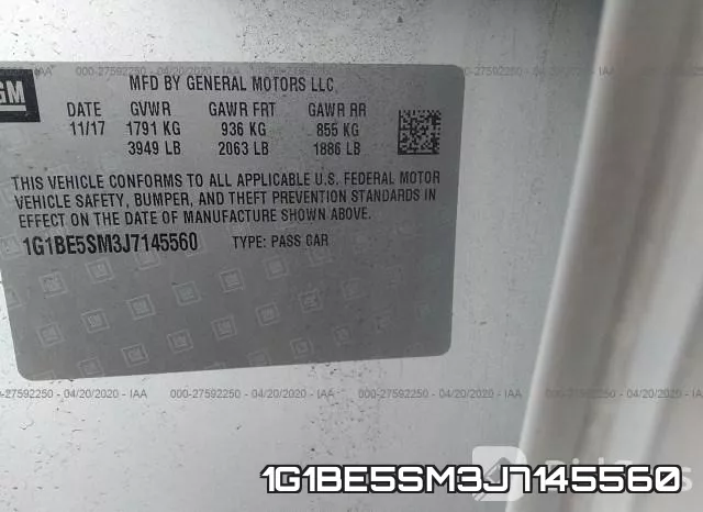 1G1BE5SM3J7145560 фото 10